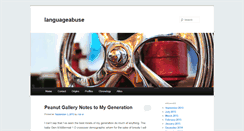 Desktop Screenshot of languageabuse.com